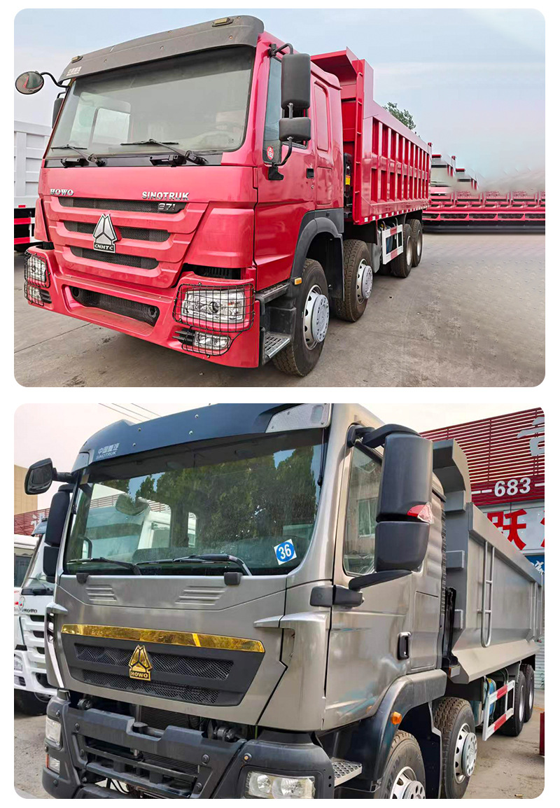 China Heavy Truck Howo 8X4 Dump Truck, Engineering Tipper Truck, Front Four Rear Eight Dumper, Sand and Stone Transporter