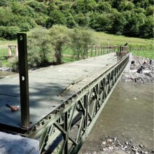 贝雷架钢便桥钢栈桥生产销售租赁设计施工等钢栈桥施 桁架桥施工