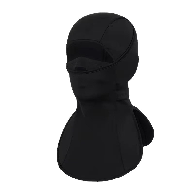 Casco de esquí transfronterizo máscara respirada protector de cuello largo para motocicleta cubierta de cabeza protector de nariz multifuncional