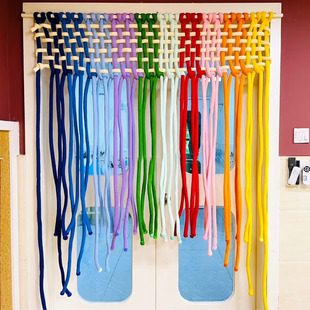 Kindergarten Knitting Area Super Coarse Wool Art Area Corner Material Placed in Classroom diy Manual Corridor Ring Creation