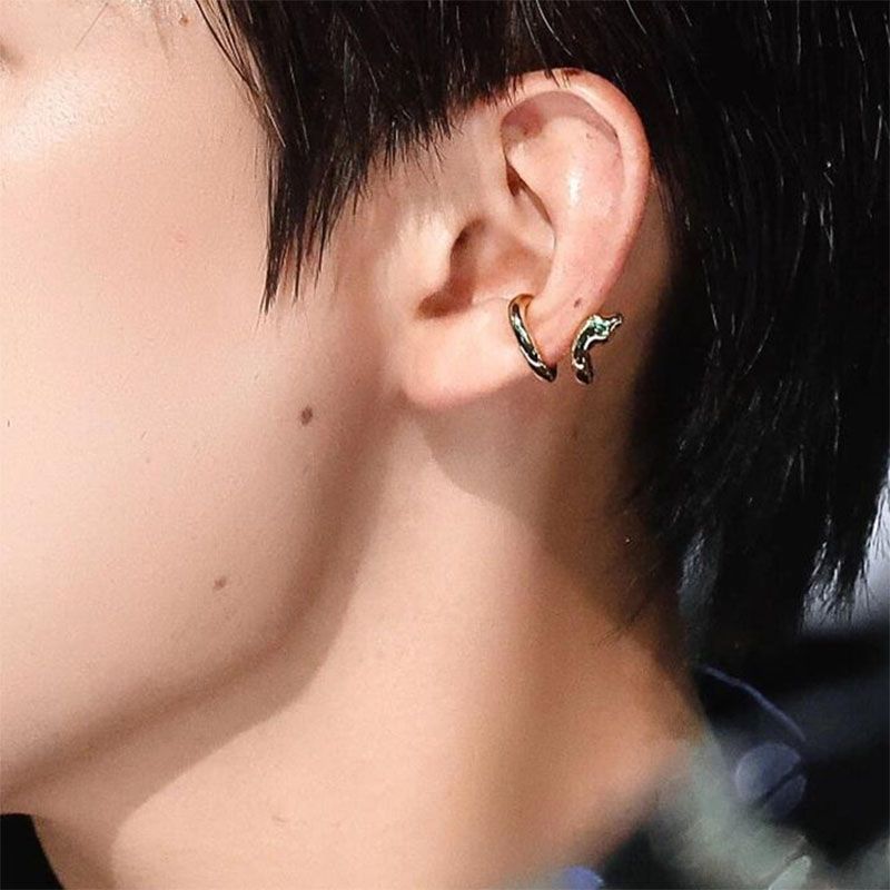 Snake-shaped Clip Men Without Pierced Ears, Snake-shaped Ear Bone Clip, Light Luxury High- Accessory, Gift For_voghion.com