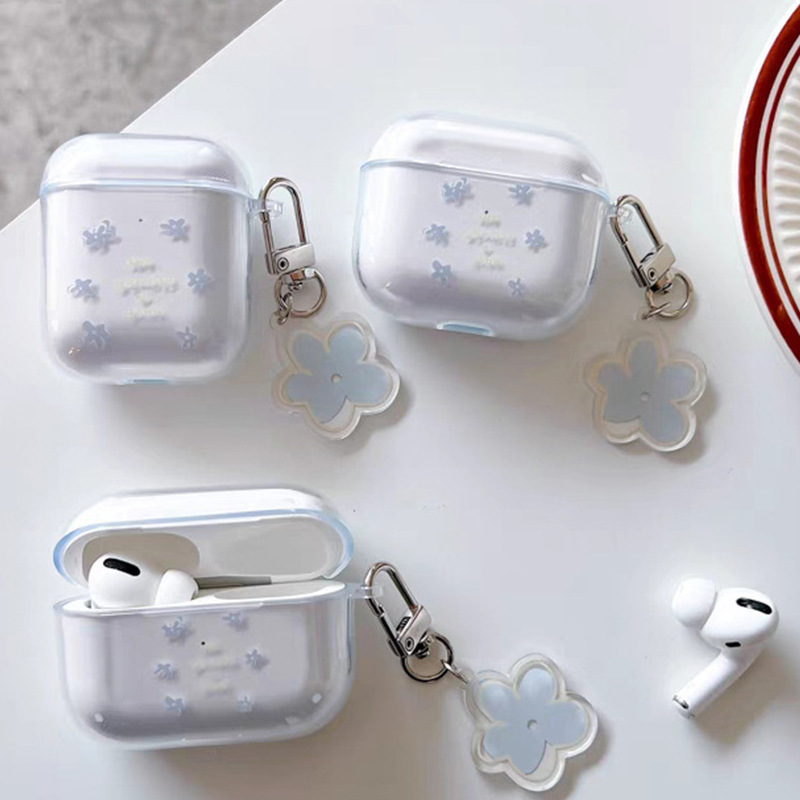 Fresh Flower for airpods2 Generation Headset Protective Cover Apple New Three Generation Pro2 Generation i12 Soft Shell