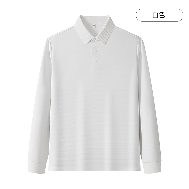 男式抗菌防晒翻领长袖工作服t恤企业商务POLO衫广告衫印图刺绣秋|undefined