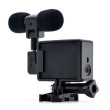 Mini Stereo Microphone Open Skeleton Housing Case Microphone