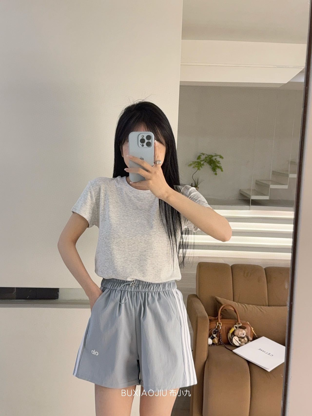 Poetry Rhyme Protein Cotton Shorts Summer Sports Shorts Loose Breathable Three-point Pants Casual Wide Leg Three-bar Shorts