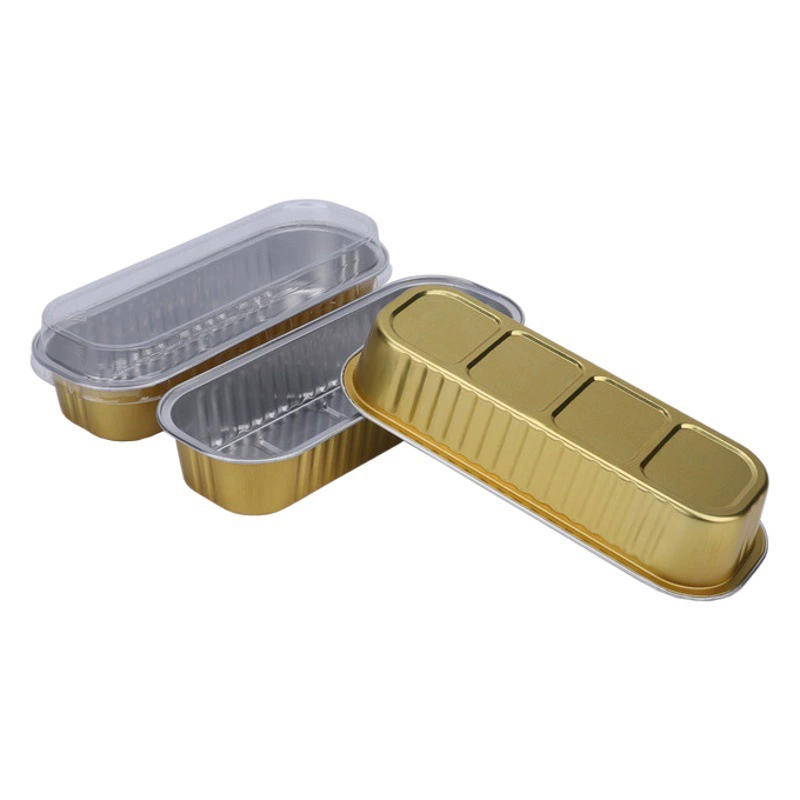 Запеченная Коробка Еды Алюминиевой Фольги Дуриана Золотая Одноразовая Бумажная Коробка Олова Прямоугольная Упаковочная Коробка Коммерческая Бытовая Миска Для Выпечки Барбекю