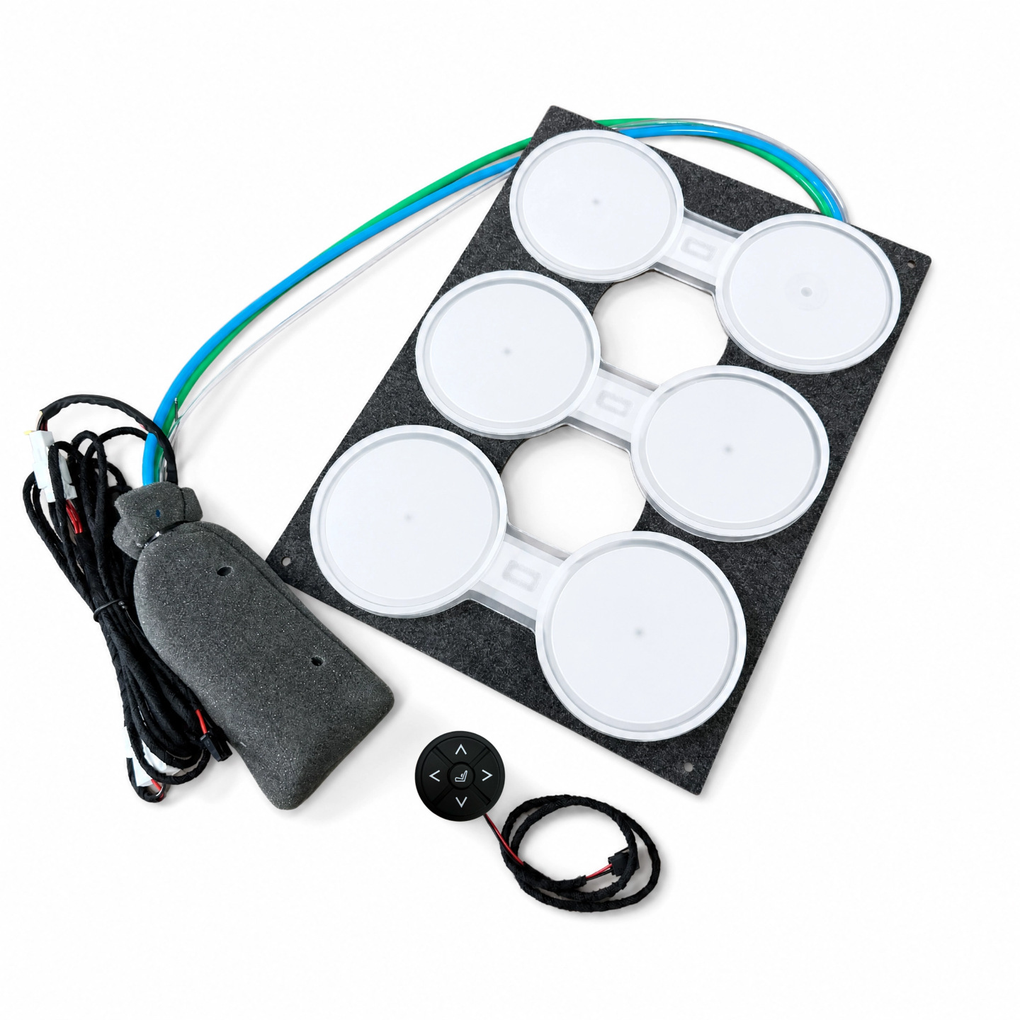 Car Seat Massage 6-Point Pneumatic Massage Pump and Valve Integrated Automotive-Grade Tpu Airbag Massage Seat Kit