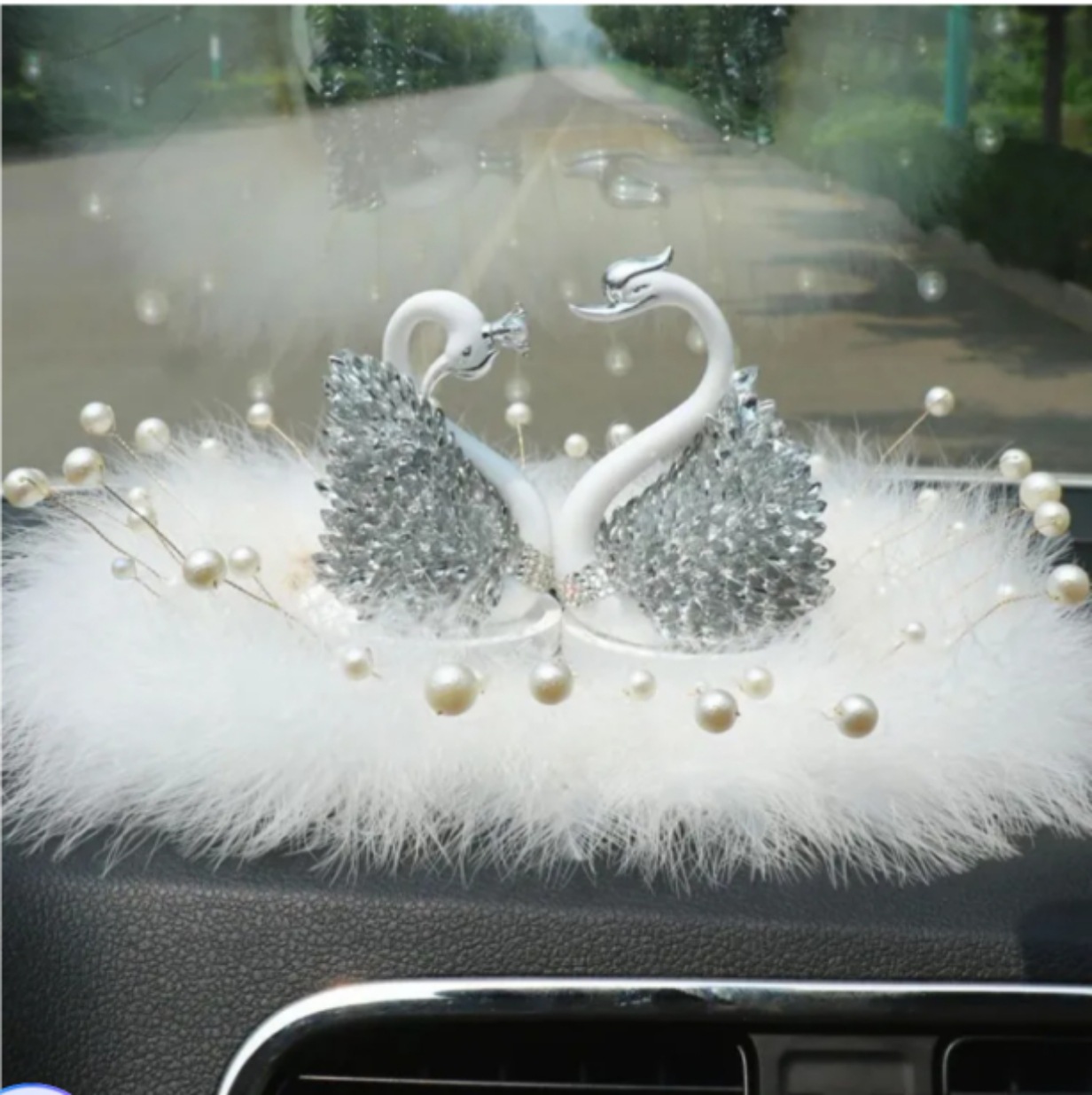 Decoraciones de automóviles Camellia creativa nueva consola central de verano joyas de automóviles chicas decoración de plástico