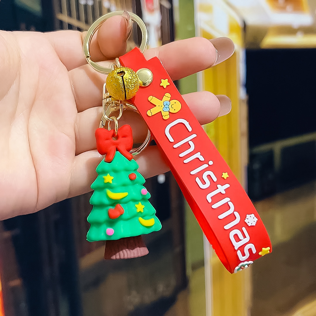 Fashion Christmas Tree Letter Soft Rubber Patchwork Women's Keychain 1 Piece display picture 14