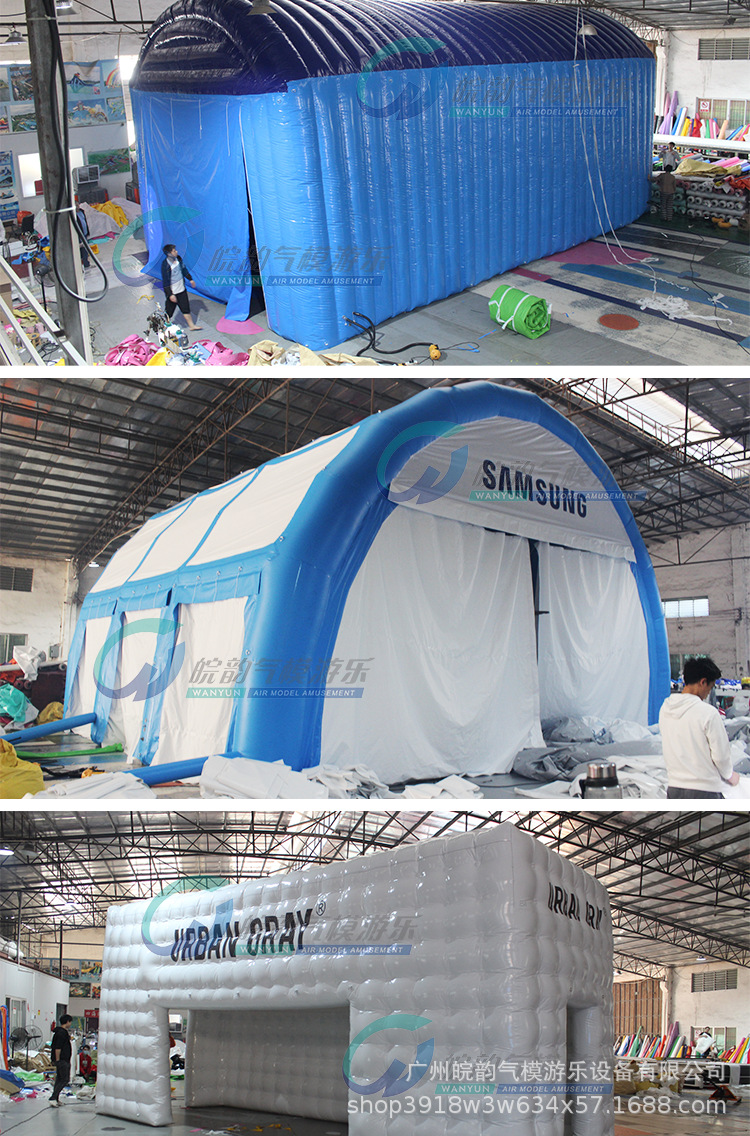 Outdoor Large Inflatable Tent, Thickened Mobile Exhibition Tent, Cold-Proof and Heat-Insulating Rescue Tent, Sunshade Advertising Tent
