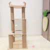 Cat climbing rack solid wood cat nest Cat tree integrated small hemp rope cat frame space cabin luxury cat villa does not occupy land