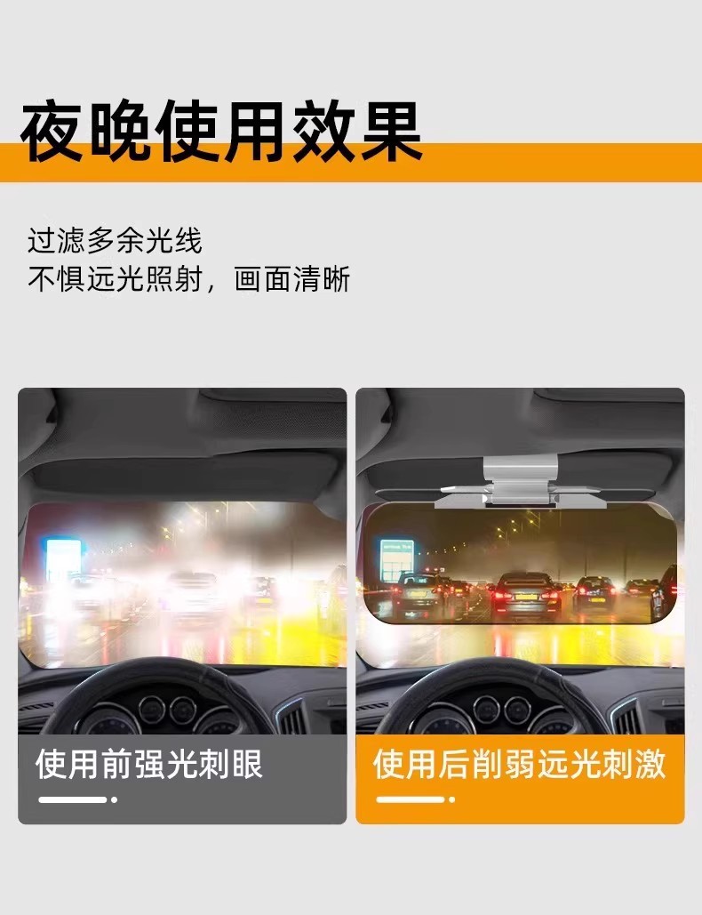 Car Anti-Glare Goggles Day and Night Car Anti-Glare Front Sun Visor Anti-High Beam