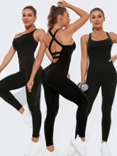H 71945 Sleeves Backs Yoga Jumpsuit �٤����� ר
