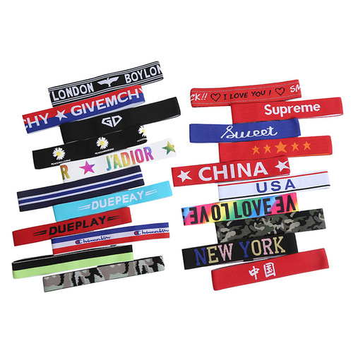 Headband Sports Sweatband Unisex Sweatproof Band Basketball Running Fitness Yoga Absorbent Head Scarf Hair Tying Sweatband