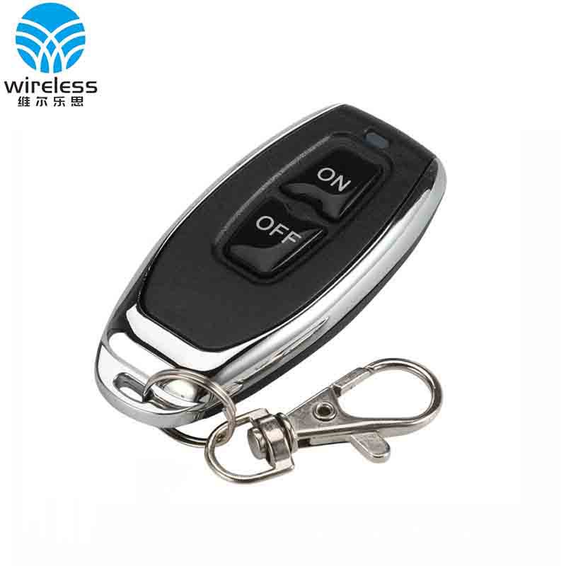 433M两键金属小辣椒无线遥控器 EV1527学习码车库门报警器 指纹锁