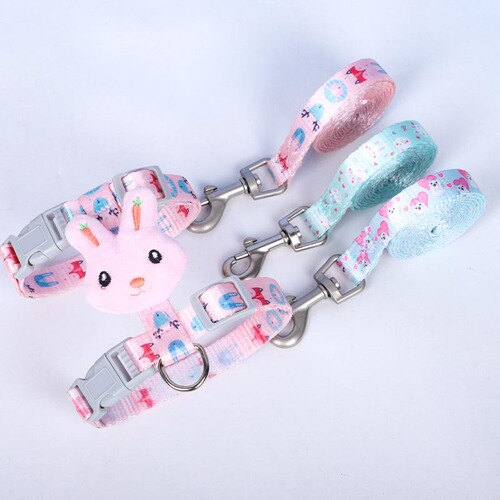 Traction rope wholesale Pipitao cartoon rabbit cat rope nylon I-shaped out walking cat rope chest and back traction belt