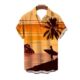 Customer Hawaiian Shirt Amazon European and American Cross-border Digital 3D Printed Men's Loose Short Shirt