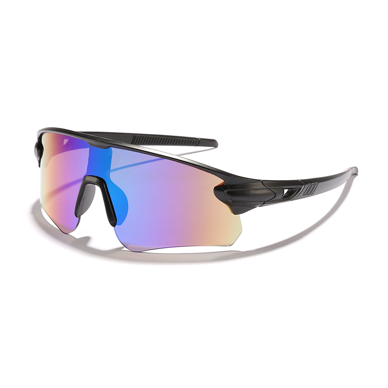 Nuevas gafas de ciclismo deportivas al aire libre transfronterizas para hombres y mujeres, gafas de sol de protección solar de medio marco de colores Sunglass image 12