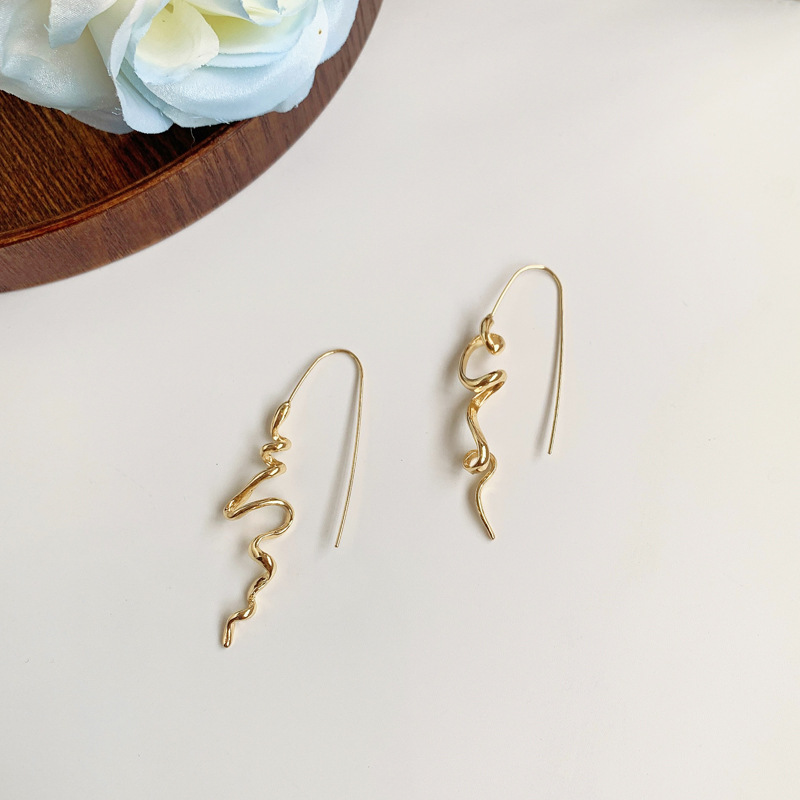 Fashion Snake Alloy Plating Womenu0027S Drop Earrings 1 Pair