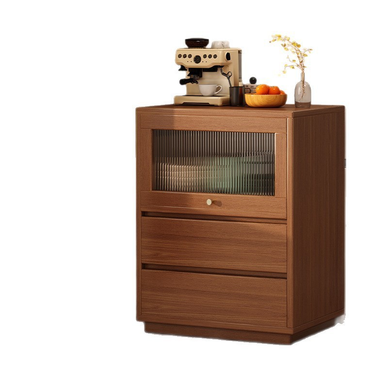 Customized Wholesale Sideboard Wall-Mounted Integrated Kitchen Cabinet Narrow Cabinet Living Room Tea Cabinet Small Apartment High Cabinet Storage Cabinet