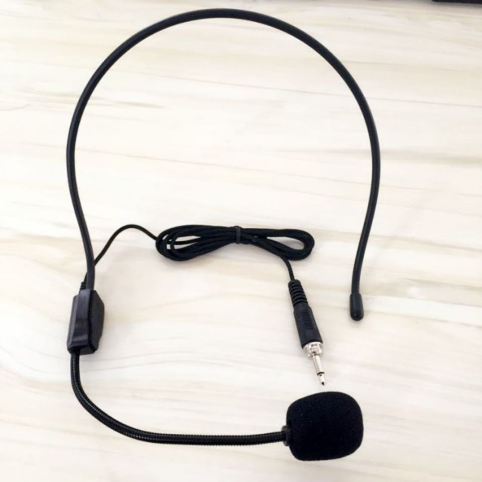 Wireless launch box universal headset head wearing a microphone…
