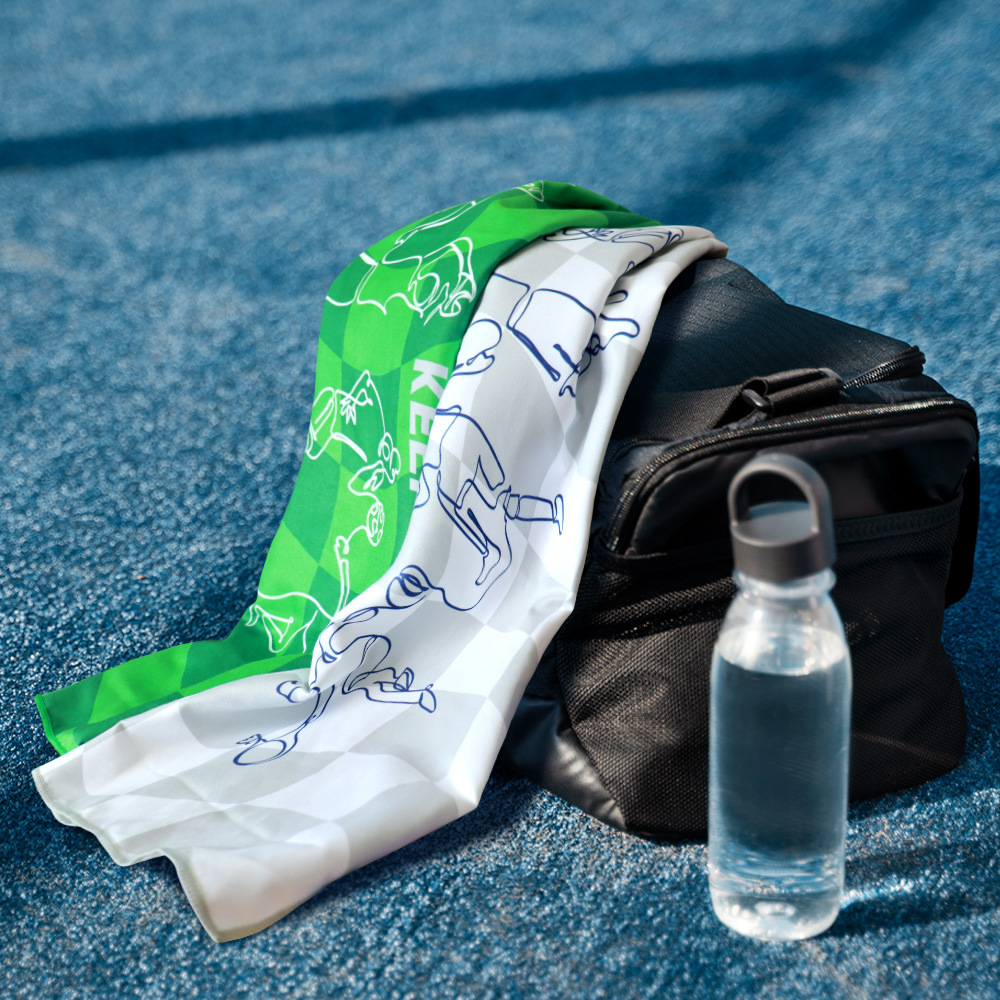 Toalla deportiva de secado rápido de microfibra de doble cara, toalla de yoga, gimnasio, natación o playa al por mayor