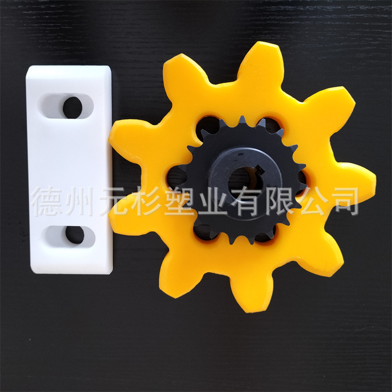 现货厂销尼龙异形件批发工业机械用尼龙套件加工AP66尼龙齿轮轴套