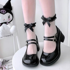 Japanese-style JK Mary Jane socks for girls, lace floral bow transparent calf socks Lolita thin summer socks