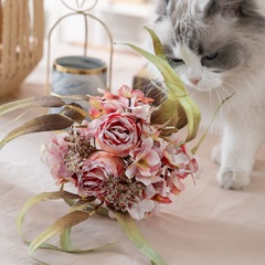 婚慶假花櫻心美·禮音手札INS風仿真花廠家家居裝飾跨境MW89106