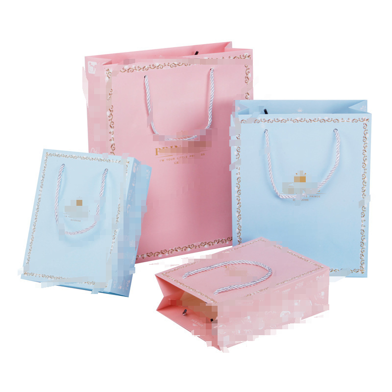 十只装婚庆生日回礼袋 手提袋 纸袋定 礼物包装喜糖袋 礼品袋