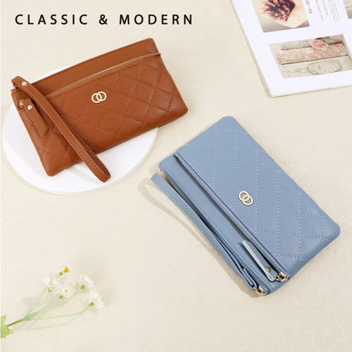 Tailian classic small fragrant style women's wallet fashionable and economical rhombus clutch wallet