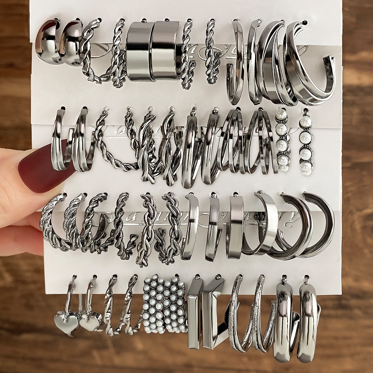 earrings with pigtail