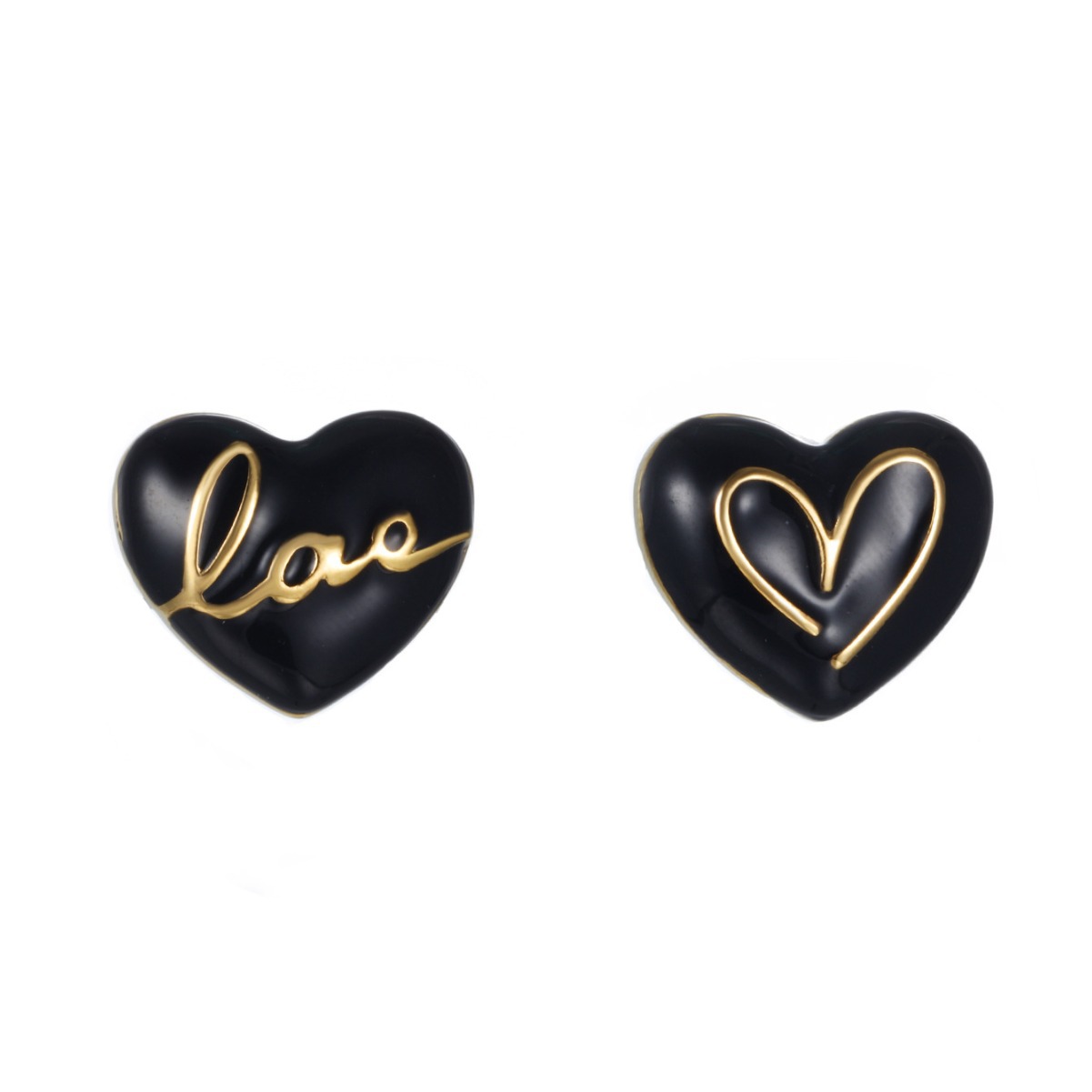 Joyería Xuping estilo francés estilo simple personalidad goteo de aceite amor pendientes nicho de alto nivel sentimiento amor pareja pendientes mujeres