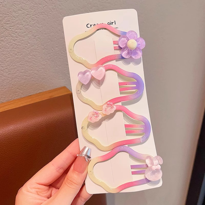 Niños de color jalea nubes lindas niñas bebés cabeza de cabello rotos broche de cabello rotos broche de cabello