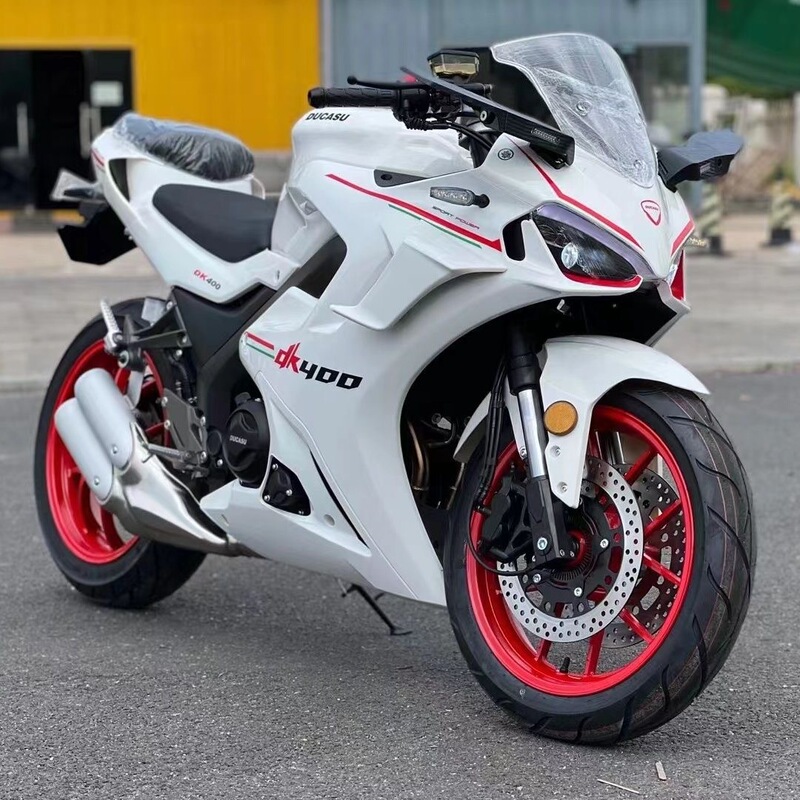 Dk400 Motorcycle with Single Swingarm, Street Legal, Dual-Cylinder, Water-Cooled, 400Cc Ducati-Style, Euro 4, Efi Dk400 Motorcycle with Single Swingarm, Street Legal, Dual-Cylinder, Water-Cooled, 400Cc Ducati-Style, Euro 4, Efi