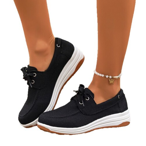 Spring and Autumn New Women's Large Size Casual Single Shoes, 0.67cm Difference, Can Be Bulk Purchased on TEMU