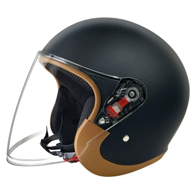 motorcycle bicycle women's battery car | Motosiklet kaskı (dəbilqə) - l008-matte-black-naked-helmet