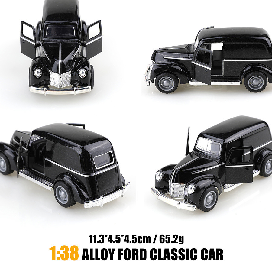 袋詰めレトロクラシック合金車モデルシミュレーションクラシックカーおもちゃの車車の装飾装飾品卸売クロスボーダー