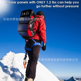 Foreign Trade Monocrystalline 30W Solar Folding Charging Bag Mobile Power Outdoor Folding Bag Portable Outdoor Emergency