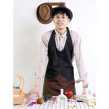 围裙女厨房印logo咖啡师奶茶店美发烘焙工作服餐厅服务员男印字