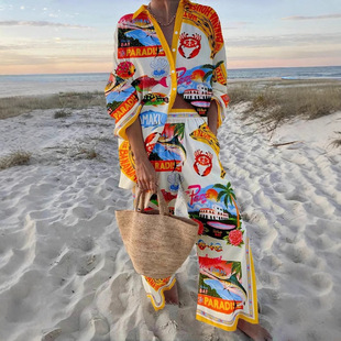 2025�ȼ��L�]݆����cruise outfit ��߅�Ꭷӡ�� Ůʿ���b�r����