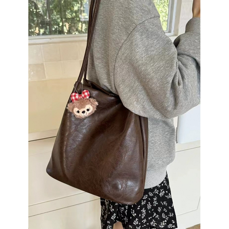 (2개) 한국식 심플 올 매치 백 여성 가을 겨울 새로운 패션 토트 백 틈새 어깨 가방 클래스 통근 핸드백