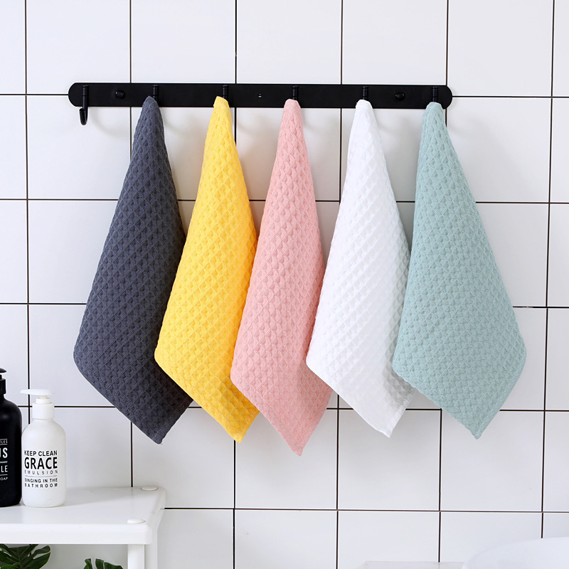 Pure Cotton Waffle Square Towel Class a Pure Cotton Plain Face Wash Towel Soft, Water-Absorbent, Breathable and Easy to Dry Cross-Border Wholesale Pure Cotton Waffle Square Towel Class a Pure Cotton Plain Face Wash Towel Soft, Water-Absorbent, Breathable and Easy to Dry Cross-Border Wholesale