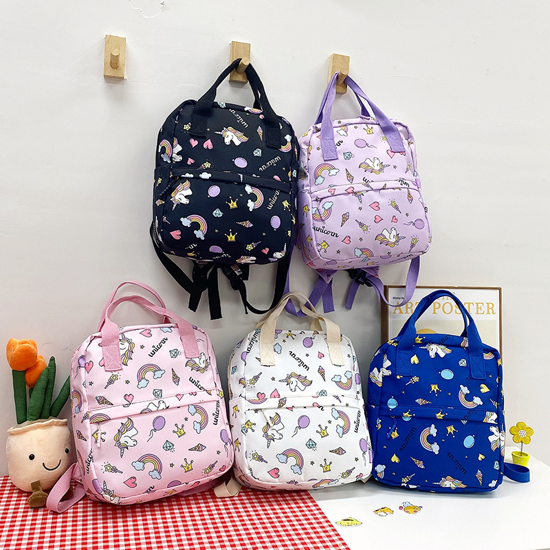 Nuevo lindo impreso kindergarten schoolbag 2023 temporada escolar tarjeta niños Escuela Primaria estudiante mochila portátil fábrica al por mayor