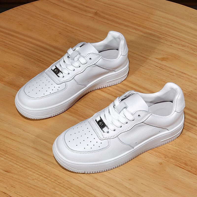 Air Force Sports No. 1 White Shoes for Women, Putian Men's and Women's Shoes, Thick-Soled Height-Increasing Student Sneakers, Couple Trendy Shoes, Spring & Fall Styles Air Force Sports No. 1 White Shoes for Women, Putian Men's and Women's Shoes, Thick-Soled Height-Increasing Student Sneakers, Couple Trendy Shoes, Spring & Fall Styles