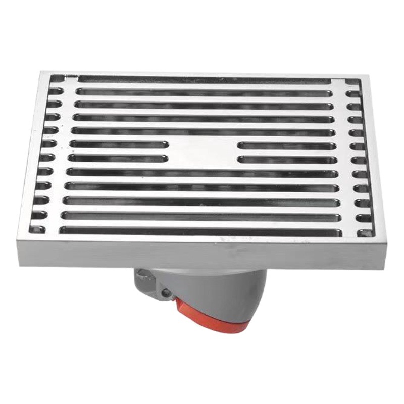 Cobre ingenio fabricación cuadrado desodorante fila rápida núcleo de plástico Desagüe de piso de cobre gran desplazamiento cuadrado desagüe de piso viejo fabricante