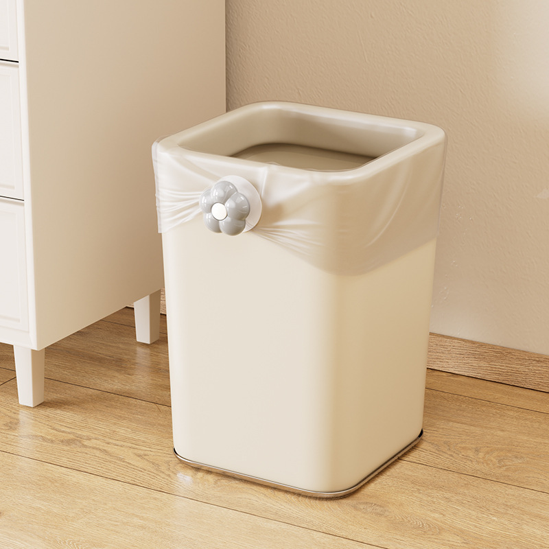 Flores giratorias bolsa de basura fijación tipo adhesivo casero basura bolsa de plástico anti-caída antideslizante clip de fijación image 5