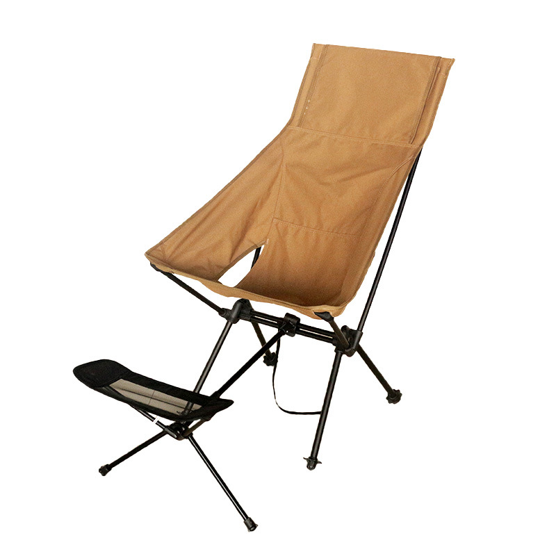 Transfronterizo especial de aleación de aluminio al aire libre Silla de camping doble tubo Silla de pesca portátil playa ocio silla plegable en stock