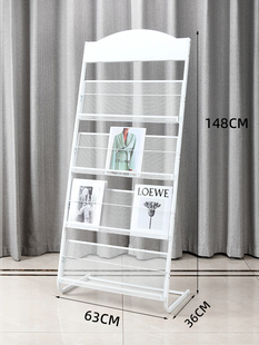 I Floor-Standing Newspaper Rack Display Rack File Storage Rack Newspaper Magazine Rack Book Catalog Rack Leaflet Display