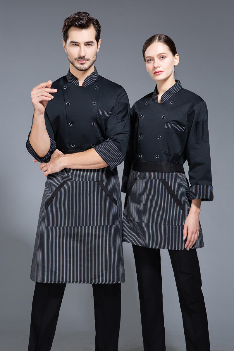 酒店厨师工作服长袖餐饮厨房衣服秋冬季食堂蛋糕店面点烘焙工装女-阿里巴巴